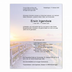 Todesanzeige "Brücke"